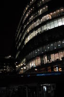 artificial lighting, below, building, city, city lights, England, facade, Liverpool, night, office building, outdoor lighting, The United Kingdom, urban