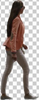 casual, caucasian, cutout, cutout people, cutout women, day, diffuse, diffused light, eye level view, female, natural light, side, summer, walking, woman