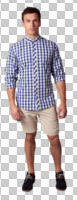 casual, caucasian, cutout, cutout men, cutout people, day, diffuse, diffused light, eye level view, front, male, man, standing, summer