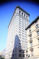 3-point perspective, building, day, eye level view, facade, Flatiron building, Manhattan, New York, skyscraper, sunny, The United States