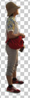 asian, casual, cutout, cutout people, cutout women, day, eye level view, female, side, standing, summer, sunny, woman