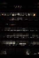 artificial lighting, below, building, city, city lights, England, facade, London, night, office building, outdoor lighting, The United Kingdom, urban