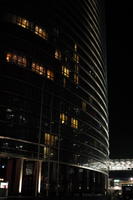 artificial lighting, building, building, England, eye level view, housing block, London, night, residential, The United Kingdom, tower, winter