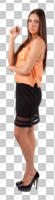 casual, caucasian, cutout, cutout people, cutout women, eye level view, female, indoor lighting, side, standing, studio lighting, summer, woman, youngster