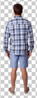 back, casual, caucasian, cutout, cutout men, cutout people, day, diffuse, diffused light, eye level view, male, man, standing, summer