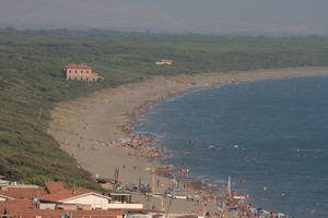 afternoon, beach, day, direct sunlight, elevated, Grosseto, Italia , natural light, seascape, summer, Toscana, vegetation