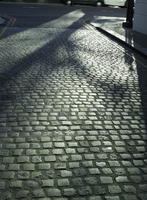 day, England, eye level view, London, pavement, sunny, The United Kingdom, winter