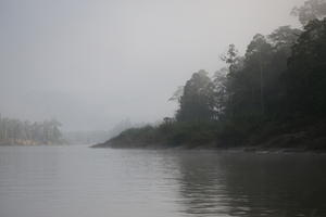 Brunei, day, diffuse, diffused light, eye level view, fog, natural light, river, summer, tropical