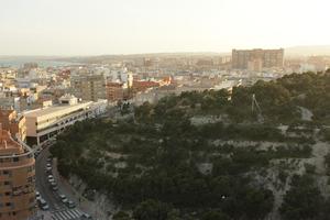 Alicante, cityscape, dusk, elevated, hill, Spain, Valenciana