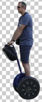 casual, caucasian, cutout, cutout men, cutout people, cycling, day, diffuse, diffused light, eye level view, male, man, side, standing, summer