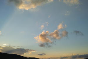 afternoon, autumn, cloud, cloudy, Cumulus, day, eye level view, natural light, open space, sky