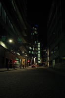 building, city, city, city lights, cityscape, England, evening, eye level view, London, night, street, The United Kingdom, winter