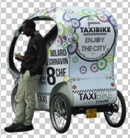 African, ambient light, autumn, bicycle, black, black and minority ethnic, cutout, cutout men, cutout vehicle, day, diffuse, diffused light, eye level view, man, natural light, people, texting