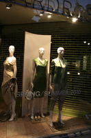 artificial lighting, England, evening, eye level view, London, mannequin, night, outdoor lighting, retail, shop, shopfronts, The United Kingdom