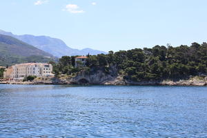 coastline, Croatia, day, eye level view, Makarska, seascape, Splitsko-Dalmatinska, summer, tree, vegetation