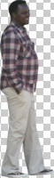 African, casual, cutout, cutout men, cutout people, day, eye level view, man, natural light, side, standing, summer