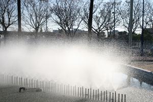 Andalucia, day, eye level view, fountain, object, park, Sevilla , Spain, structure